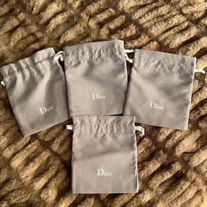 🎉BRAND NEW 4 small Dior dustbags